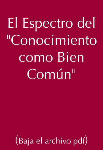  El Espectro del "Conocimiento como