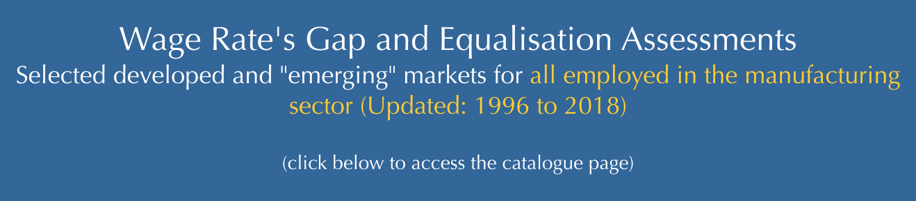 Wage Gap and Wage Equalisation-Charts Selected