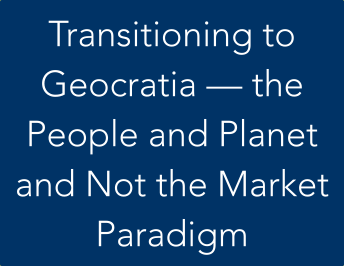  Transitioning to Geocratia — the