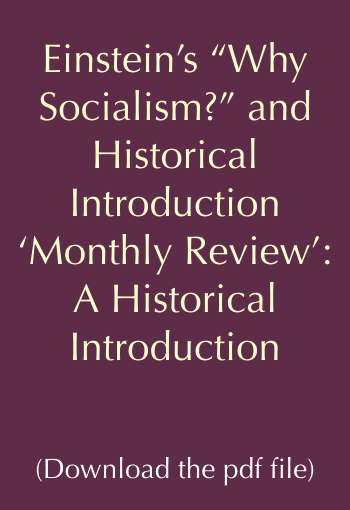  Einstein’s “Why Socialism?” and