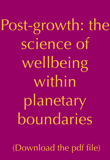  Post-growth: the science of wellbeing